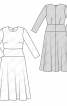 Сукня довжини міді з широким вшивним поясом - фото 3