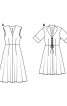 Сукня відрізна з приспущеною лінією плечей - фото 4