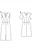 Сукня відрізна приталеного силуету з короткими рукавами - фото 4