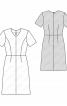 Сукня відрізна приталеного силуету з короткими рукавами - фото 3