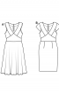 Сукня-футляр з глибоким вирізом горловини - фото 4