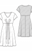 Сукня трикотажна силуету ампір зі складками - фото 3