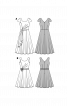 Сукня відрізна з оригінальною драпірованою деталлю - фото 3
