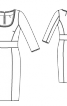 Сукня по фігурі з рельєфними швами - фото 3