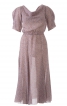 Сукня-міді з хвилеподібним вирізом горловини - фото 2