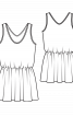 Сукня міні зі зборкою на талії - фото 3