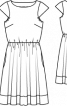 Сукня з міні-рукавами - фото 3