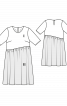 Платье свободного кроя с асимметричной линией талии - фото 3