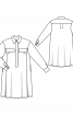 Сукня вільного крою із застібкою поло і відкладними коміром - фото 3