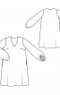Сукня вільного крою з тканини з пайєтками - фото 3