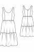 Сукня з ярусною пишною спідницею - фото 3