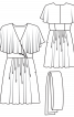 Сукня міні в стилі 70-х з рукавами-воланами - фото 3