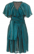 Платье мини в стиле 70-х с рукавами-воланами - фото 2
