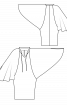 Сукня О-силуету з рукавами «летюча миша» - фото 3