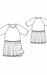 Сукня з рукавами реглан і пишною спідницею - фото 3