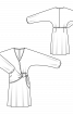Сукня з пишними рукавами та драпіровкою на талії - фото 3