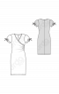 Платье с рукавами-фонариками и драпировками в боковом шве - фото 3