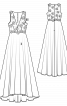 Сукня максі з невеликим шлейфом - фото 3