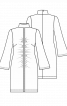 Сукня трикотажна приталеного крою з широкими рукавами - фото 3