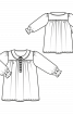 Блузка свободного кроя с кружевным декором - фото 3