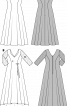Сукня весільна розкльошеного крою з мереживними рукавами - фото 3