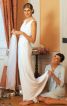 Сукня весільна із драпірованою горловиною - фото 1