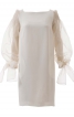 Весільна сукня силуету "балон" з прозорими рукавами - фото 2