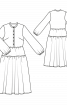 Сукня відрізна з пишними рукавами - фото 3