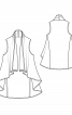 Жилет розкльошеного силуету із в’язаного полотна - фото 3