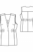Жилет приталеного силуету з еластичним поясом - фото 3