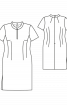 Сукня із коміром-стійкою та розрізом у боковому шві - фото 3
