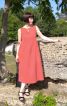 Теракотова сукня з мусліну - фото 1