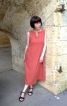 Теракотова сукня з мусліну - фото 2