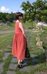 Теракотова сукня з мусліну - фото 3