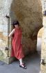 Теракотова сукня з мусліну - фото 4