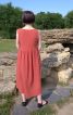 Теракотова сукня з мусліну - фото 6