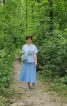 Спідниця з широкою кокеткою. Total blue look. - фото 4