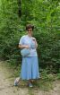 Спідниця з широкою кокеткою. Total blue look. - фото 1
