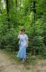 Спідниця з широкою кокеткою. Total blue look. - фото 3