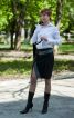 Спідниця-олівець із розрізом та з вишивкою - фото 2