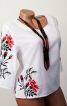Блуза с вышивкой "Цветы шиповника" - фото 1