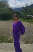 Шовковий костюм  кольору  "Королівский пурпур" - фото 1