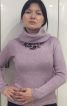Бузковий светр з суцільним коміром-хомутом - фото 3