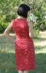 Сукня червона - вінтаж 1965 - фото 5