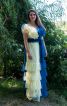 Сукня з синьо-жовтого тюлю - фото 1