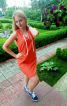 Помаранчева сукня зі шнурівкою - фото 3