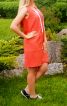 Помаранчева сукня зі шнурівкою - фото 8