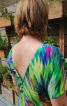 Літня сукня з яскравого штапеля - фото 4