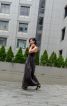 Чорна лляна сукня - фото 3