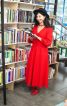 Червона лляна сукня - фото 3